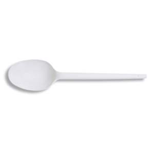 Cucchiai bianchi in plastica , pz.100 – CoralColombo